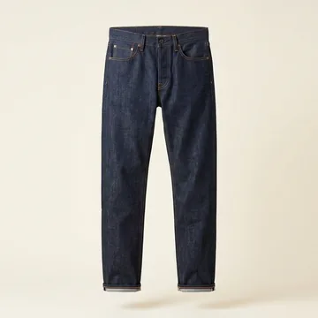 Indigo blue straight jeans